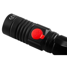 LATARKA AKUMULATOROWA USB 800 LM 2 W 1 CREE T6 LED