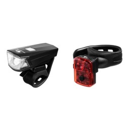 LAMPA ROWEROWA DUO BLAZE KABEL MICRO USB PRZÓD + TYŁ