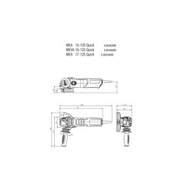 SZLIFIERKA KĄTOWA 125MM WEA 17-125 QUICK