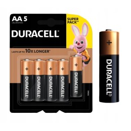 BATERIA DURACELL ALKALINE AAA LR3 1.5V 5 SZTUK