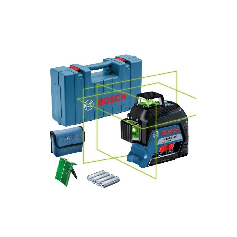 LASER KRZYŻOWY GLL 3-80 G SET ZIELONY + WALIZKA