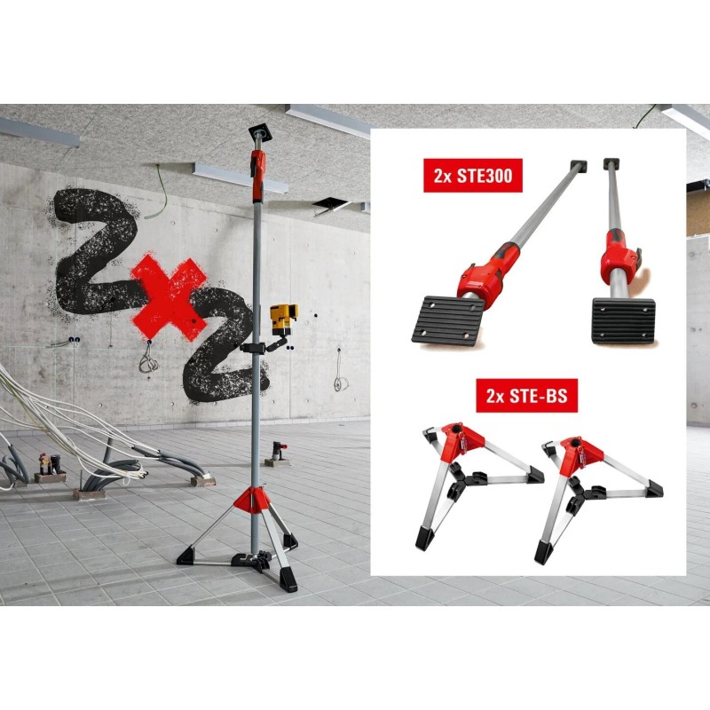 ZESTAW 2 PODPÓRKI SUFITOWE STE+2 STOJAKI SET