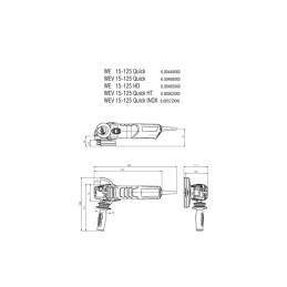 SZLIFIERKA KĄTOWA 125MM WEV 15-125 QUICK