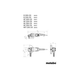 SZLIFIERKA KĄTOWA 230MM WE 2000-230