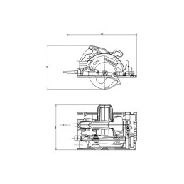 PILARKA TARCZOWA KS 55 FS 1200W