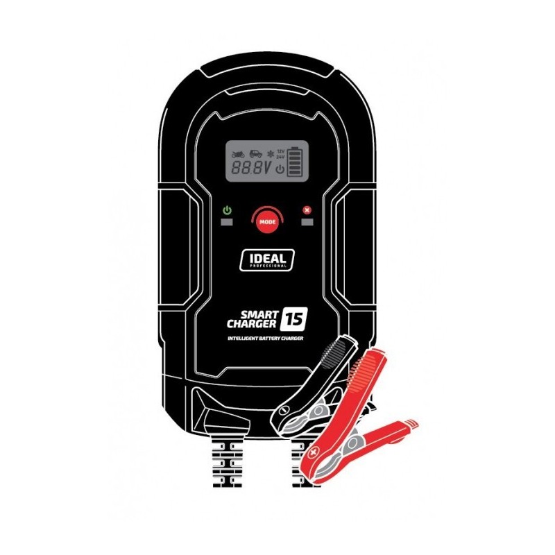 PROSTOWNIK INTELIGENTNY DO ŁADOWANIA SMART CHARGER 15 LCD