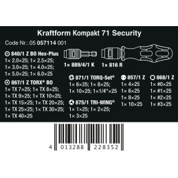 ZESTAW KRAFTFORM KOMPAKT 71 SECURITY, 32 CZ.