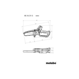 PILARKA ŁAŃCUCHOWA AKUMULATOROWA 15CM MS 18 LTX 0AH