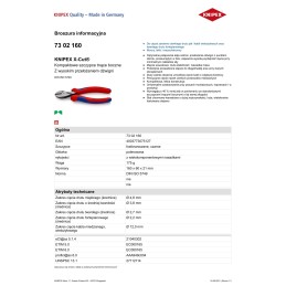 SZCZYPCE TNĄCE BOCZNE X-CUT 160MM