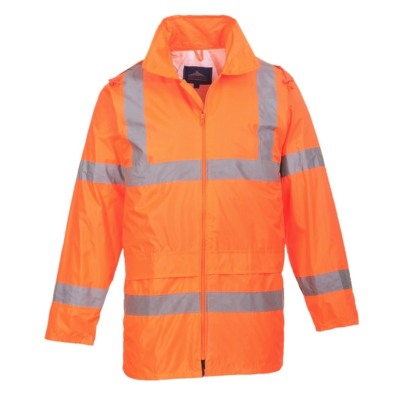 KURTKA OSTRZEGAWCZA PRZECIWD. POMARAŃCZOWA HI-VIS RAIN XL