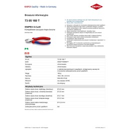 KOMPAKTOWE SZCZYPCE TNĄCE BOCZNE X-CUT 160MM