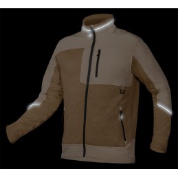 BLUZA SOFTSHELL OUTDOOR, BEŻOWA, ROZMIAR XL