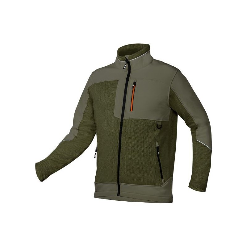 BLUZA SOFTSHELL OUTDOOR ZIELONA ROZMIAR XL