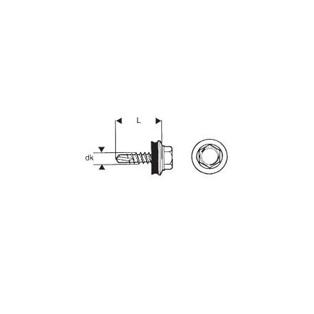 WKRĘT SAMOWIERTNY 4.835MM RAL 3011