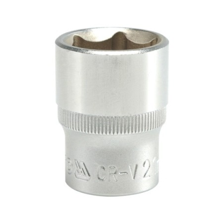 NASADKA KRÓTKA 6-KĄTNA CHROMOWANA 1/2'' 21MM