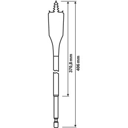 WIERTŁO ŁOPATKOWE SELF CUT LONG 8400MM