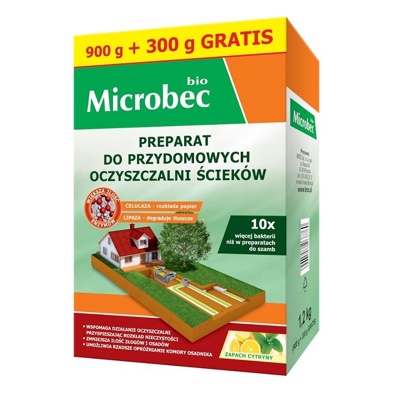 AKTYWATOR DO OCZYSZCZALNI - MICROBEC BIO 1200G