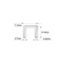 ZSZYWACZ TAPICERSKI 4-14MM ZSZYWKI 0.7M