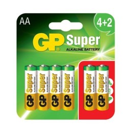 BATERIA SUPER ALKALINE AA LR6 1.5V 6 SZTUK