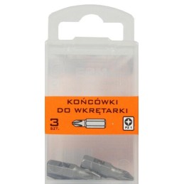 GROT, BIT, KOŃCÓWKA DO WKRĘTARKI 25MM 3SZT. PZ1