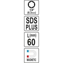 ADAPTER SDS PLUS DO BITÓW 1/4