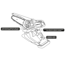 MINI PIŁA ŁAŃCUCHOWA AKUMUL. ENERGY+ 18V LI-LON BEZ AKUMUL.