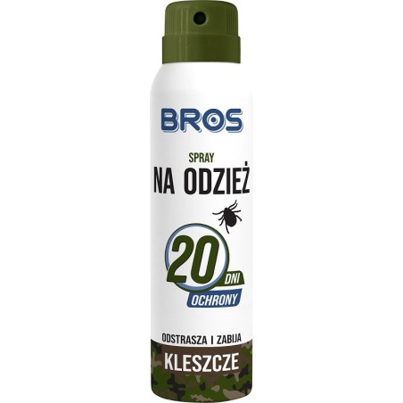 ODSTRASZA I ZABIJA KLESZCZE 120/90ML - SPRAY NA ODZIEŻ