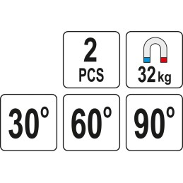 MAGNETYCZNE UCHWYTY SPAWALNICZE 32 KG 2 SZTUKI