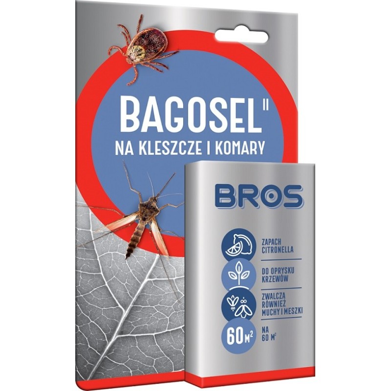 PREPARAT DO OGRODU PRZECIW KOMAROM I KLESZCZOM BAGOSEL 100EC