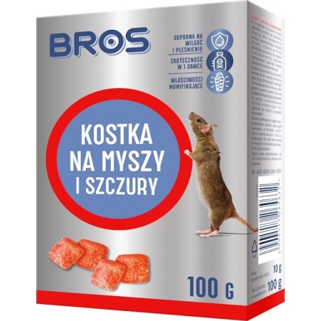 KOSTKA NA MYSZY I SZCZURY 100G