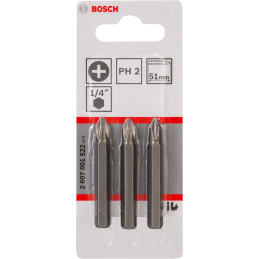 BIT, GROT, KOŃCÓWKA PH2 51MM EH 3PCS