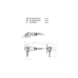 SZLIFIERKA KĄTOWA WE 26-230 MVT QUICK