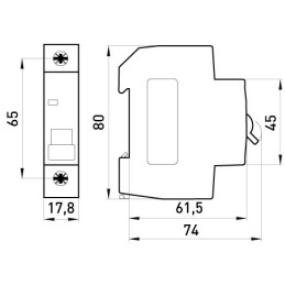 WYŁĄCZNIK NADPRĄDOWY MCB.PRO60 1P B10A 6KA