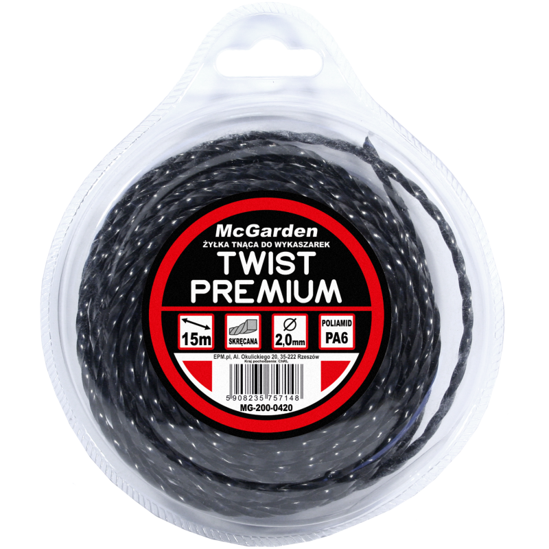 ŻYŁKA DO WYKASZARKI TWIST PREMIUM 2.4MM 15M