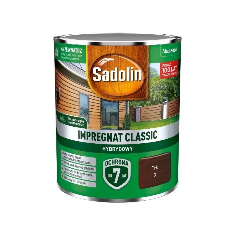 SADOLIN IMPREGNAT CLASSIC HYBRYDOWY 7 LAT TEK 4.5L