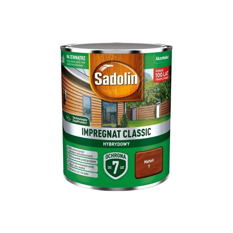 SADOLIN IMPREGNAT CLASSIC HYBRYDOWY 7 LAT MAHOŃ 2.5