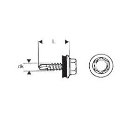 WKRĘT SAMOWIERTNY 4.835MM RAL 9010