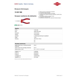 SZCZYPCE WYDŁUŻONE DLA ELEKTRYKÓW 160MM