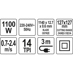 PRZECINARKA TAŚMOWA Z PODSTAWĄ 1100W