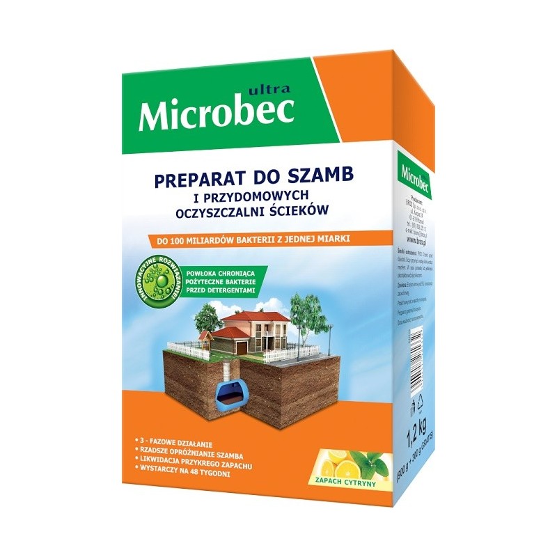 PREPARAT DO SZAMB - MICROBEC ULTRA 900G+300GRATIS