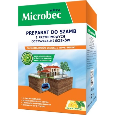 PREPARAT DO SZAMB - MICROBEC ULTRA 900G+300GRATIS