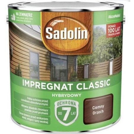 SADOLIN IMPREGNAT CLASSIC HYBRYDOWY 7 LAT ORZECH CIEMNY 2.5L