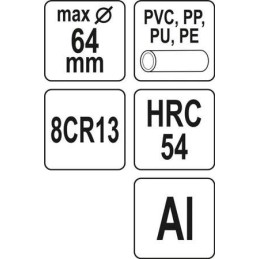 OBCINAK DO RUR PCV 64MM V-CUT