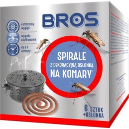 SPIRALE NA KOMARY Z DEKORACYJNĄ OSŁONĄ 6SZTU.